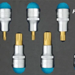 HAZET Schraubendreher-Steckschlüssel Satz (XZN) 12,5mm 1/2 Zoll Innen Vielzahn XZN 7tlg 163-243/7