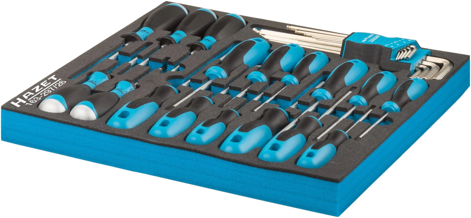 HAZET Schraubendrehersatz Schlitz Kreuzschlitz PH Innen-Sechskant Innen TORX 26-teilig 163-297/26 3 HAZET Schraubendrehersatz Schlitz Kreuzschlitz PH Innen-Sechskant Innen TORX 26-teilig 163-297/26 – Bild 3