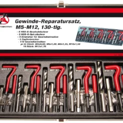 BGS DIY Gewinde-Reparatur-Satz | M5 - M12 | 130-tlg. â 19500