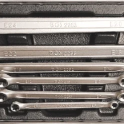BGS Doppel-Ringschlüssel-Satz Mit E-Profil-Ringköpfen | SW E6 X E8 - E20 X E24 | 6-tlg. – 2268 Jetzt 2264