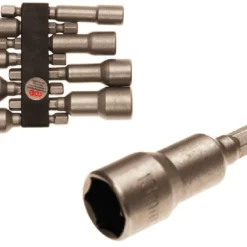 BGS Steckschlüssel-Einsatz-Satz Sechskant | Antrieb Außensechskant 6,3 Mm (1/4") | SW 6 - 13 Mm | 8-tlg. – 2758