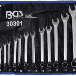 BGS Maul-Ringschlüssel-Satz | Gekröpft | SW 6 - 22 Mm | 12-tlg. – 30301