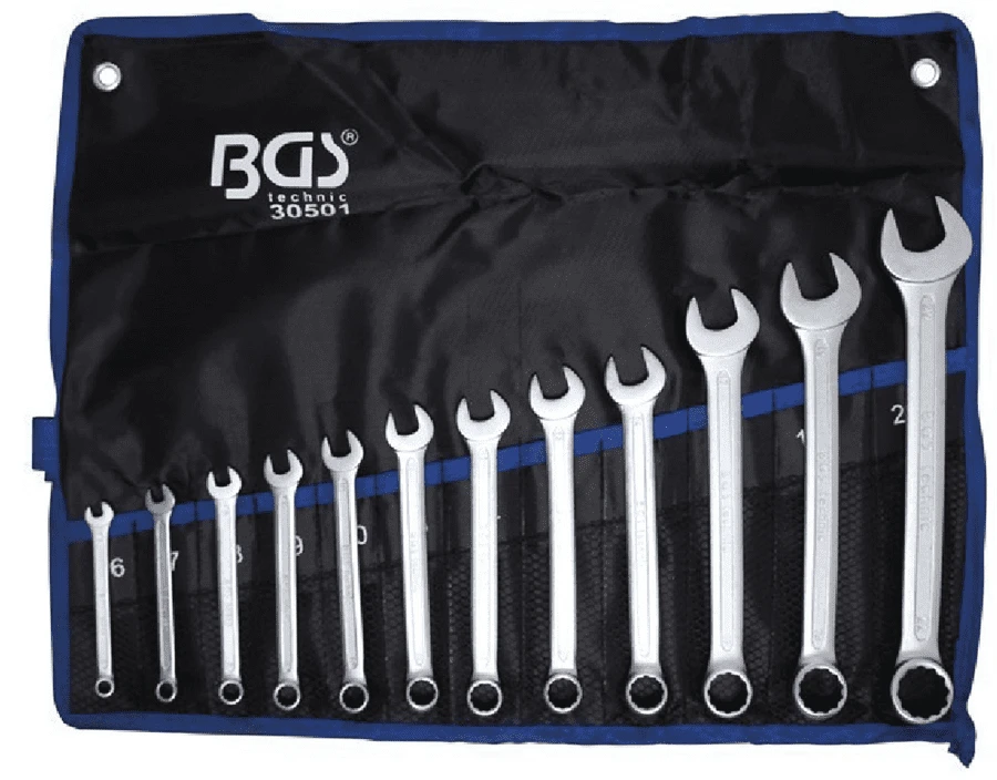 BGS Maul-Ringschlüssel-Satz | SW 6 - 22 Mm | 12-tlg. – 30501 1 BGS Maul-Ringschlüssel-Satz | SW 6 - 22 Mm | 12-tlg. – 30501