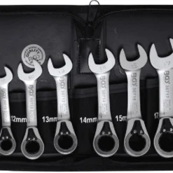 BGS Ratschenring-Maulschlüssel-Satz | Umschaltbar | SW 8 - 19 Mm | 8-tlg. – 30720