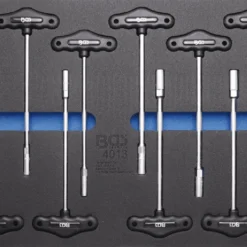 BGS Werkstattwageneinlage 3/3: T-Griff-Steckschlüssel-Satz | 9-tlg. – 4013