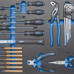 BGS Werkstattwageneinlage 3/3: Hammer-, Zangen-, Schraubendreher-Satz | 36-tlg. – 4038