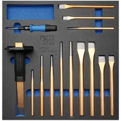 BGS Werkstattwageneinlage 2/3: Körner, Meißel, Splintentreiber | 14-tlg. – 4045