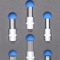 BGS Werkstattwageneinlage 1/3: Bit-Einsatz-Satz | Innensechskant | 12-tlg. – 4092