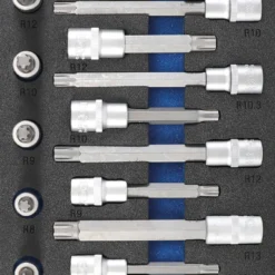 BGS Werkstattwageneinlage 1/3: Bit-Einsatz-Satz | Keil-Profil (für RIBE) | 25-tlg. – 4117