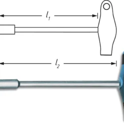 HAZET Steckschlüssel Mit T-Griff- Außen-Sechskant Profil - 8 428-8