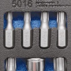 BGS Schraubendreher-Bit-Satz | Antrieb Außensechskant 10 Mm (3/8") | T-Profil (für Torx) | 7-tlg. – 5016