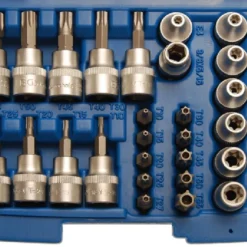 BGS Bit- Und Steckschlüsseleinsatz-Satz | 10 Mm (3/8") | T-Profil (für Torx) | 34-tlg. – 5021