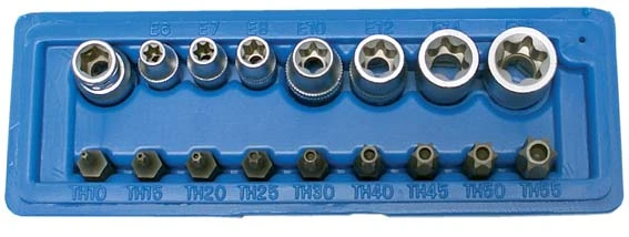 BGS Bit- Und Steckschlüssel-Satz | E-Profil / T-Profil (für Torx) | 17-tlg. – 5023 2 BGS Bit- Und Steckschlüssel-Satz | E-Profil / T-Profil (für Torx) | 17-tlg. – 5023 – Bild 2