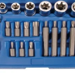 BGS Bit- Und Steckschlüssel-Satz | E-Profil / T-Profil (für Torx) | 30-tlg. – 5025