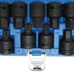 BGS Kraft-Bit-Einsatz-Satz | 20 Mm (3/4") | Innensechskant, Innenvielzahn (für XZN) | 9-tlg. – 5054