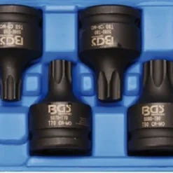 BGS Kraft-Bit-Einsatz-Satz | 20 Mm (3/4") | T-Profil (für Torx) T55 - T100 | 6 Tlg. – 5055