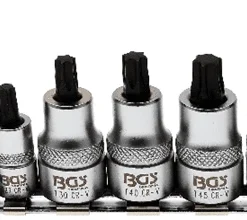 BGS Bit-Einsatz-Satz | Extra Kurz | T-Profil (für Torx) T8 - T60 | 12-tlg. – 5098