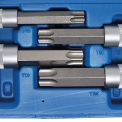 BGS Bit-Einsatz-Satz | 12,5 Mm (1/2") | T-Profil (für Torx) Mit Bohrung | 4-tlg. – 5103