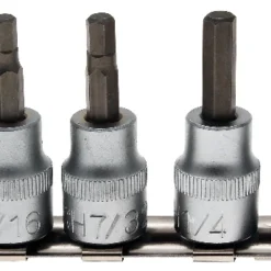 BGS Bit-Einsatz-Satz | 10 Mm (3/8") | Innensechskant 1/8" - 3/8" | Zollgrößen | 7-tlg. – 5104