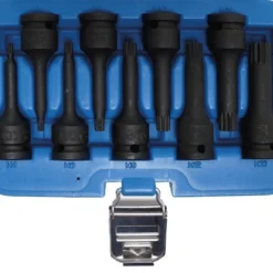 BGS Kraft-Bit-Einsatz-Satz | 12,5 Mm (1/2") | Innenvielzahn (für XZN) M4 - M16 | 9-tlg. – 5482