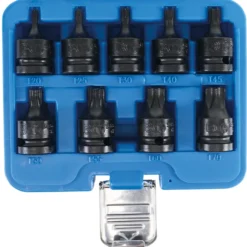 BGS Kraft-Bit-Einsatz-Satz | 12,5 Mm (1/2") | T-Profil (für Torx) T20 - T70 | 9-tlg. – 5486