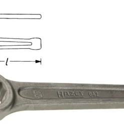 HAZET Schlag-Ringschlüssel Außen-Doppel-Sechskant Profil 100 642-100
