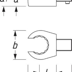 HAZET Einsteck-Ringschlüssel (offen) 9x12mm Doppel-Sechskant 16 6612C-16 -Angebote Kraft Zuhause Store 6612c 23skizzeS5Rpg2uV0395q
