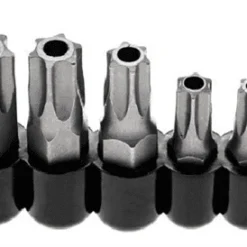 BGS Bit-Satz | Antrieb AuĂensechskant 6,3 Mm (1/4") / 10 Mm (3/8") | T-Profil (fĂŒr Torx) Mit Bohrung | 11-tlg. â 786