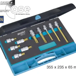 HAZET Schraubendreher-Steckschlüssel Satz 12,5mm 1/2 Zoll Innen Vielzahn XZN 10-teilig 990/10