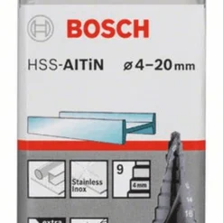 Bosch Stufenbohrer HSS-AlTiN 4 - 20 Mm 4 Mm 70,5 Mm 9 Stufen 2608588070