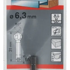 Bosch Kegelsenker 6,3 M 3 31 Mm 1/4 2608597501