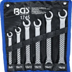 BGS Offener Doppel-Ringschlüssel-Satz | SW 8 X 9 - 18 X 19 Mm | 6-tlg. – 1745 -Angebote Kraft Zuhause Store bgs 1745 004