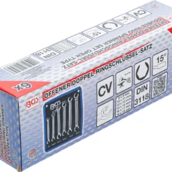 BGS Offener Doppel-Ringschlüssel-Satz | SW 8 X 9 - 18 X 19 Mm | 6-tlg. – 1745 -Angebote Kraft Zuhause Store bgs 1745 005