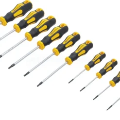 BGS DIY Schraubendreher-Satz | T-Profil (für Torx) Mit Bohrung T6 - T40 | 11-tlg. – 7845