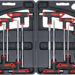 BGS DIY Schraubendreher-Satz Mit T-Griff Und Seitlicher Klinge | Innensechskant/T-Profil (für Torx) | 16-tlg. – 90