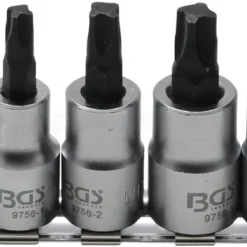 BGS Bit-Einsatz-Satz | Antrieb Innenvierkant 10 Mm (3/8") | 4-kant Profil (fĂĽr MTS-Mortorq) MTS0 - M