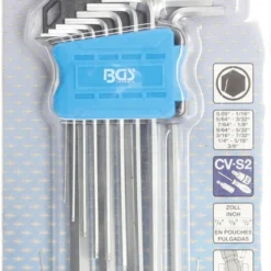 BGS Winkelschlüssel-Satz | Extra Lang | Zollgrößen | Innensechskant/Innensechskant Mit Kugelkopf 0.0 -Angebote Kraft Zuhause Store bgs 9801 002