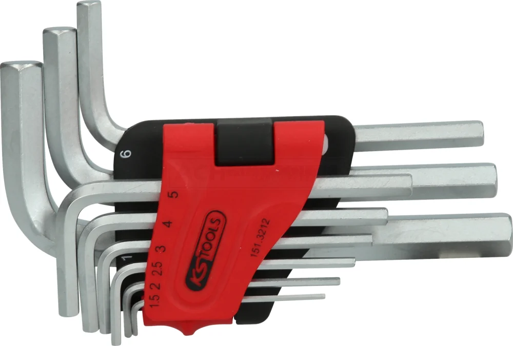 KS Tools Innensechskant-Winkelstiftschlüssel-Satz, Im Klapphalter, 9-tlg. 1,5-10mm - 151.3212 2 KS Tools Innensechskant-Winkelstiftschlüssel-Satz, Im Klapphalter, 9-tlg. 1,5-10mm - 151.3212 – Bild 2